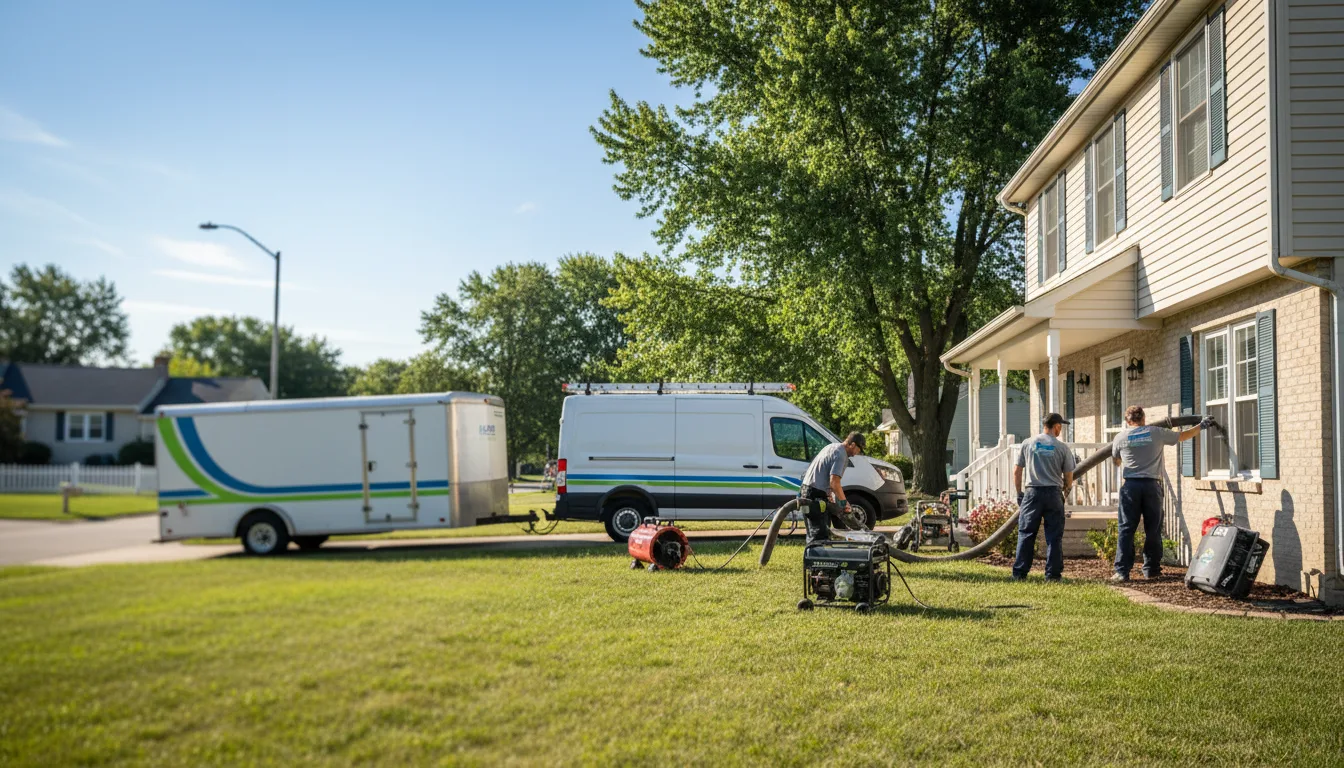 Flooded Basement Restoration And Cleanup With Repair in Antwerp, OH near me